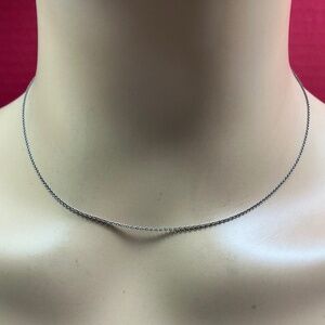 Authentic Vintage Sterling Silver KARIBOU Chain /  Necklace. 15 to 17” long